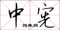 中宪怎么写好看