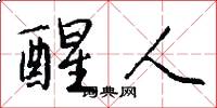 醒人怎么写好看