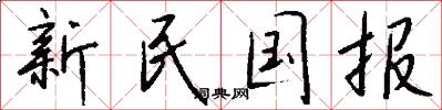 新民国报怎么写好看