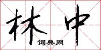 林中怎么写好看