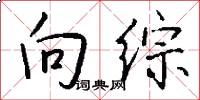 向综怎么写好看