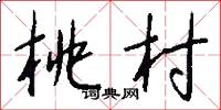 桃村怎么写好看