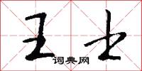 王士怎么写好看