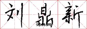 刘鼎新怎么写好看