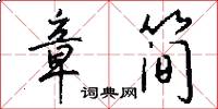 章简怎么写好看