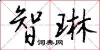 智琳怎么写好看