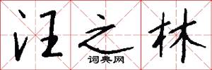 汪之林怎么写好看