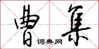 曹集怎么写好看