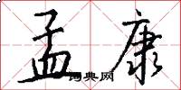 孟康怎么写好看