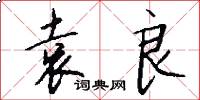 袁良怎么写好看