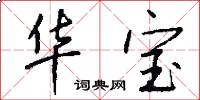 华宝怎么写好看