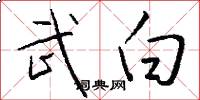 武白怎么写好看