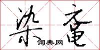 染鼋怎么写好看