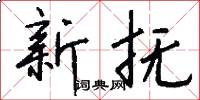 新抚怎么写好看