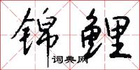 锦鲤怎么写好看