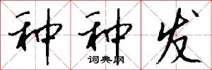 种种发怎么写好看