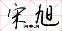 宋旭怎么写好看