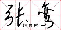 张鸾怎么写好看