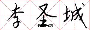 李圣城怎么写好看