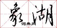 象湖怎么写好看