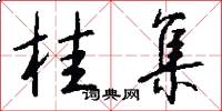 桂集怎么写好看