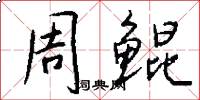 周鲲怎么写好看