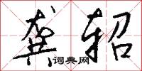 龚轺怎么写好看
