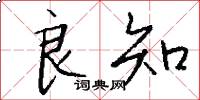 良知怎么写好看
