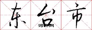 东台市怎么写好看