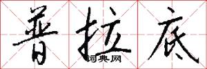 普拉底怎么写好看