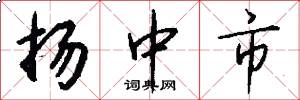 扬中市怎么写好看