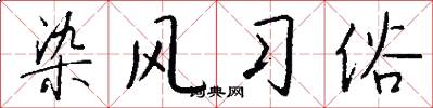 染风习俗怎么写好看
