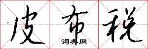 皮布税怎么写好看