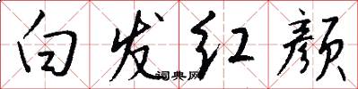 白发红颜怎么写好看