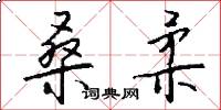 桑柔怎么写好看