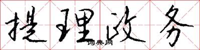 提理政务怎么写好看