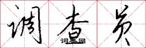 调查员怎么写好看