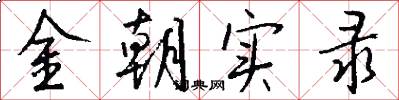 金朝实录怎么写好看