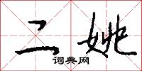 二姚怎么写好看