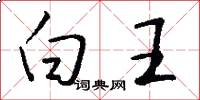 白王怎么写好看