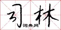 司林怎么写好看