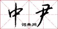 中尹怎么写好看