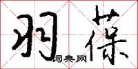 羽葆怎么写好看