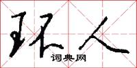 环人怎么写好看