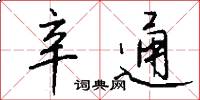 辛通怎么写好看