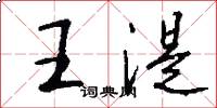王湜怎么写好看