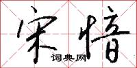宋愔怎么写好看