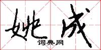 姚成怎么写好看