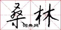 桑林怎么写好看