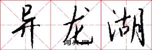 异龙湖怎么写好看